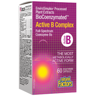 Natural Factors BioCoenzymated Active B Complex (60 VCaps)