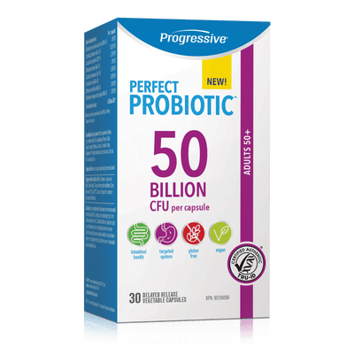 Progressive Perfect Probiotic Adults 50+ 50 Billion CFU (30 VCaps)
