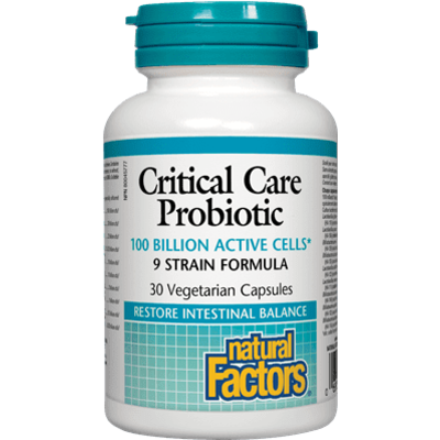 Natural Factors Critical Care Probiotic 100 Billion Active Cells (30 VCaps)