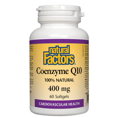 Natural Factors Coenzyme Q10 400 mg (60 Softgels)