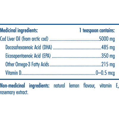 Nordic Naturals Arctic-D Cod Liver Oil - Lemon (237 mL)