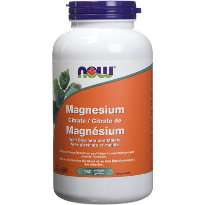 NOW Magnesium Citrate (180 Softgels)