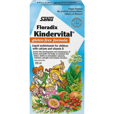 Salus Kindervital Gluten-Free Children's Multivitamin Liquid Formula (500 mL)