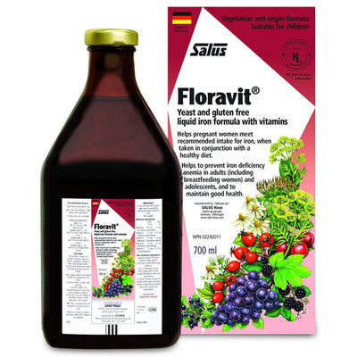 Salus Floravit Yeast and Gluten-Free Iron Liquid Formula (700 mL)