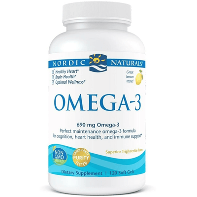Nordic Naturals Omega-3 1000 mg - Lemon (120 Softgels)