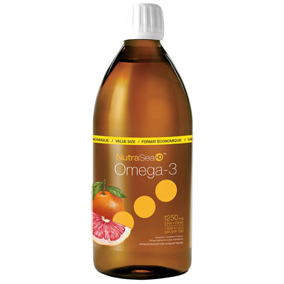 NutraSea+D Omega-3 + Vitamin D 1250 mg - Grapefruit Tangerine (500 mL)