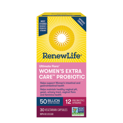 Renew Life Women's Extra Care Probiotic 50 Billion - Shelf Stable (30 VCaps)