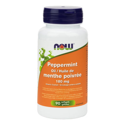 NOW Peppermint Oil 180 mg (90 Softgels)