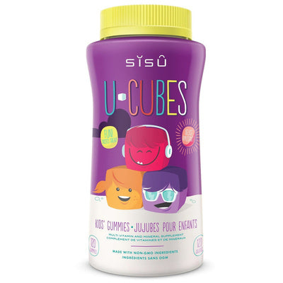 Sisu Kids U-Cubes Multivitamin and Mineral Supplement (120 Gummies)