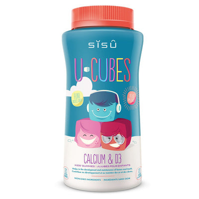 Sisu Kids U-Cubes Calcium & D3 (120 Gummies)