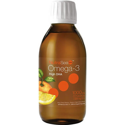 NutraSea Omega-3 High DHA 1000 mg - Juicy Citrus (200 mL)