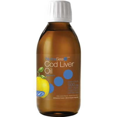 NutraSea +D Cod Liver Oil - Zesty Lemon (200 mL)