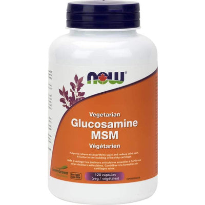 NOW Vegetarian Glucosamine MSM (120 VCaps)