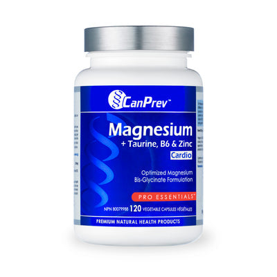 Canprev Magnesium + Taurine, B6 & Zinc Cardio (120 VCaps)