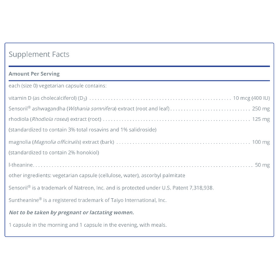 Pure Encapsulations Cortisol Calm (60 VCaps)