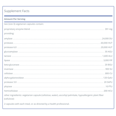 Pure Encapsulations Digestive Enzymes Ultra (180 VCaps)