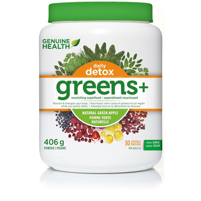 Genuine Health Greens+ Daily Detox - Natural Green Apple (406 g)