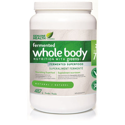 Genuine Health Greens+ Whole Body Nutrition Fermented Superfood - Natural (487 g)